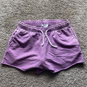 Double Zero Purple Athletic Shorts Relaxed Fit